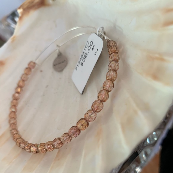 Alex and Ani Peach Crystal Bracelet - Picture 3 of 5